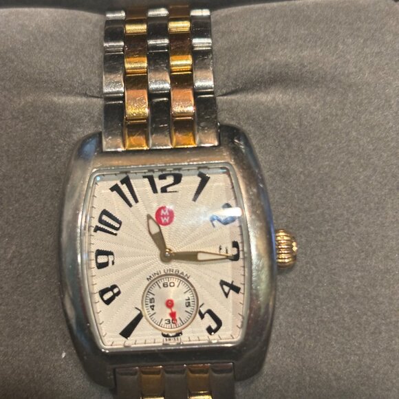 Vintage Michele Two-Tone Ladies Watch in the Box  with Extra Links - Picture 3 of 3